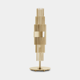 Castro Lighting Streamline Tall Table Lamp in gold-plated brass, available from Touched Interiors UK