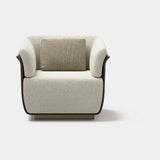 Synergy Wooden Shell Luxury Armchair, alternative angle