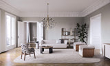 Synergy Wooden Shell Luxury Armchair styled in a luxury interior