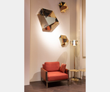 Tangram Small Gold Mirror Luxury Wall Light, view 3