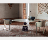 Tenax Round Marble Luxury Dining Table, view 5