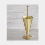 Valletto Conical Luxury Umbrella Stand in polished brass