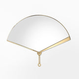 Ventaglio Semicircle Luxury Mirror in polished brass