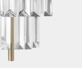 Veritas Pendant: Modern Lighting for Dining Table (Crystal & Gold)