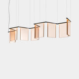 Vetrata Acrylic Panel Luxury Suspension Lamp, view 2