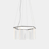 Vetrata Hexagonal Acrylic Luxury Suspension Lamp, view 3