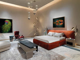 Visionnaire Bastian Bed Frame with Integrated LED Headboard Light: Enhance the ambiance of your bedroom with the Visionnaire Bastian Bed Frame. This modern bed frame features an optional integrated LED light under the headboard, adding a touch of sophistication and functionality.