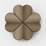 Vittoria Clover Luxury Wall Hook, shown in brown burnished brass
