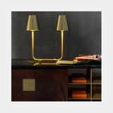 Volano Twin Shade Luxury Table Lamp, view 2