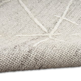 Wander Grey Wool Luxury Rug, available from Touched Interiors UK