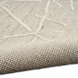 Wander Taupe Wool Luxury Rug, available from Touched Interiors UK