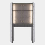 Arnault Marble Bar Cabinet with Lighting