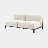 Domkapa Bondi Outdoor 2 Seater Module, view 2, in a light grey outdoor fabric