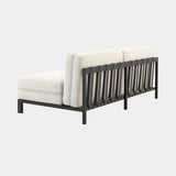 Domkapa Bondi Outdoor 2 Seater Module, view 3, in a light grey outdoor fabric