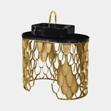 Brushed Brass & Iron Washbasin