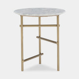 Coradia Carcasta Marble Accent Table, front view