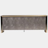 Hamilton luxury cabinet in wood and stainless steel by Alessandro La Spada.