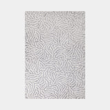 Hand-Woven Viscose & Wool Andros Rug in Silver