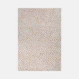 Hand-Woven Viscose & Wool Andros Rug, shown in Gold