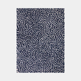 Hand-Woven Viscose & Wool Andros Rug, shown in Blue