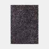Hand-Woven Viscose & Wool Andros Rug, shown in Gunmetal