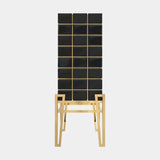 Hive Black Lacquer & Golden Brass Luxury Bar Cabinet