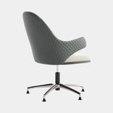 Italian Quilted Lima Office Armchair, alternative angle