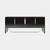 Italian Rocco Sideboard with Metal Detailing, alternative angle