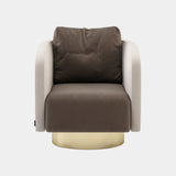 Luxo Maria Armchair with Golden Base
