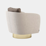 Luxo Maria Armchair with Golden Base