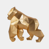 Luxury Gold Leaf Gorille Statue