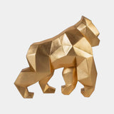 Luxury Gold Leaf Gorille Statue