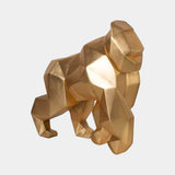 Luxury Gold Leaf Gorille Statue