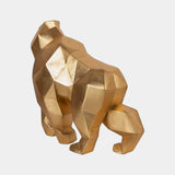Luxury Gold Leaf Gorille Statue
