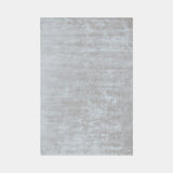 Luxury Silky Smooth Deep Pile Rug in Silver
