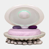 Mermaid Shell Bed with Colour-Changing Lighting