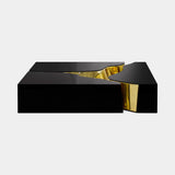 Boca do Lobo Lapiaz Center Table in black lacquer and gold