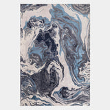 Aurora Rug Ocean Metallic Blue
