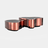 Boca do Lobo Wave Center Table in polished copper