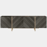 The Private Label Edge Sideboard with Eucalyptus Veneer & Marble Top