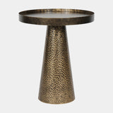 Rustic Antique Gold Vanessa Side Table