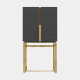Safari Walnut Root Bar Cabinet