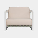 Saccu Outdoor Nickel-Plated Armchair