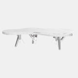 Ness Carrara Marble Outdoor Coffee Table
