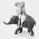 Silver Lustre Hindu Children Figurine