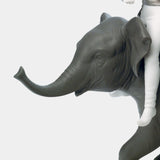 Silver Lustre Hindu Children Figurine