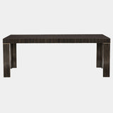 Striated Ebony Extendable Luxury Dining Table