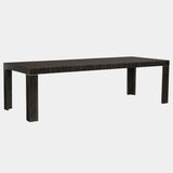 Striated Ebony Extendable Luxury Dining Table