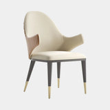The Conchita Quilted Dining Chair, alternative angle