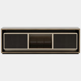 Troia Luxury TV Base with Antique Brushed Detailing